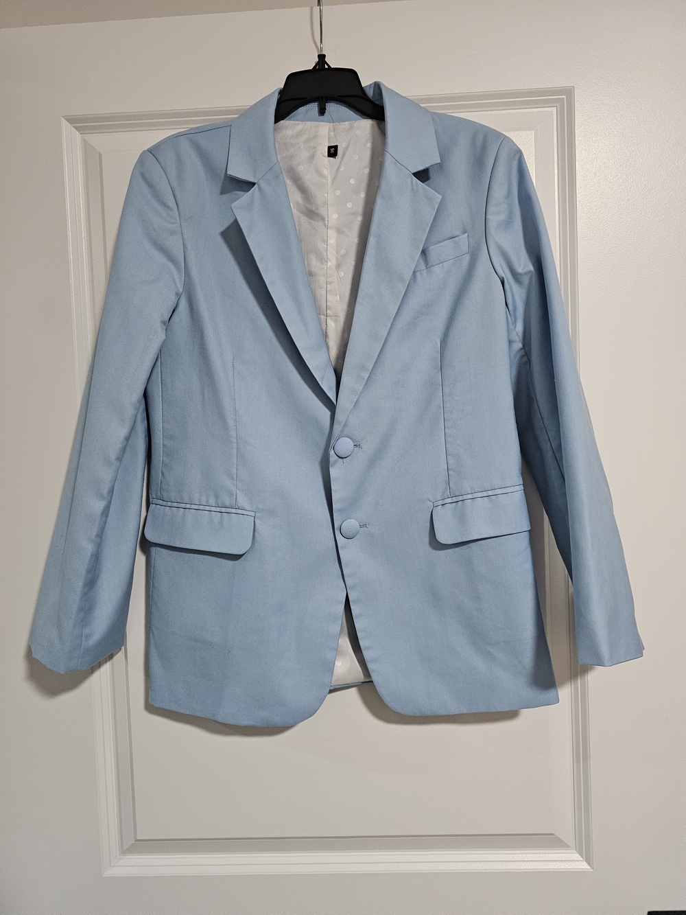 Light Blue Men's Blazer - Classic Two-Button Tailored Jacket